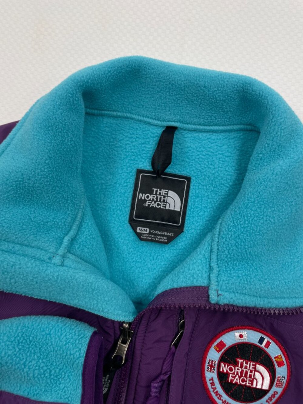 The North Face Trans-Antarctica Polartec Fleece Jacket Turquoise Purple Womens M - Picture 4 of 13